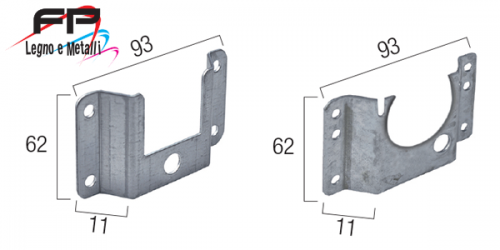 Supporto a cassonetto senza cuscinetto